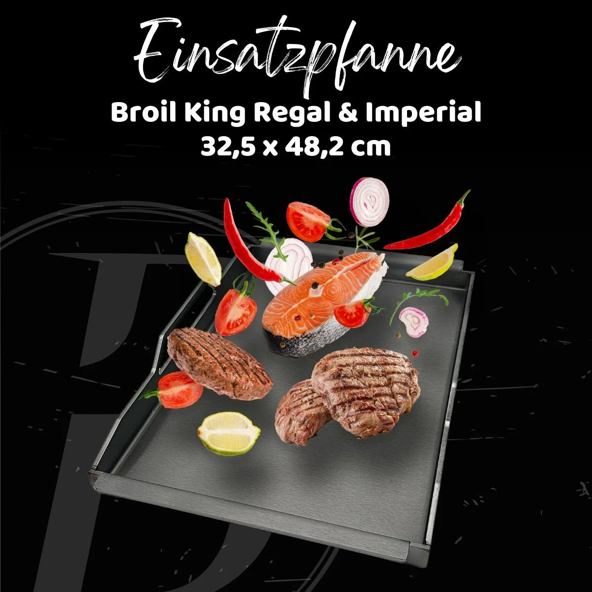 Einsatzpfanne | Broil King Regal & Imperial | 32,5 x 48,2 cm