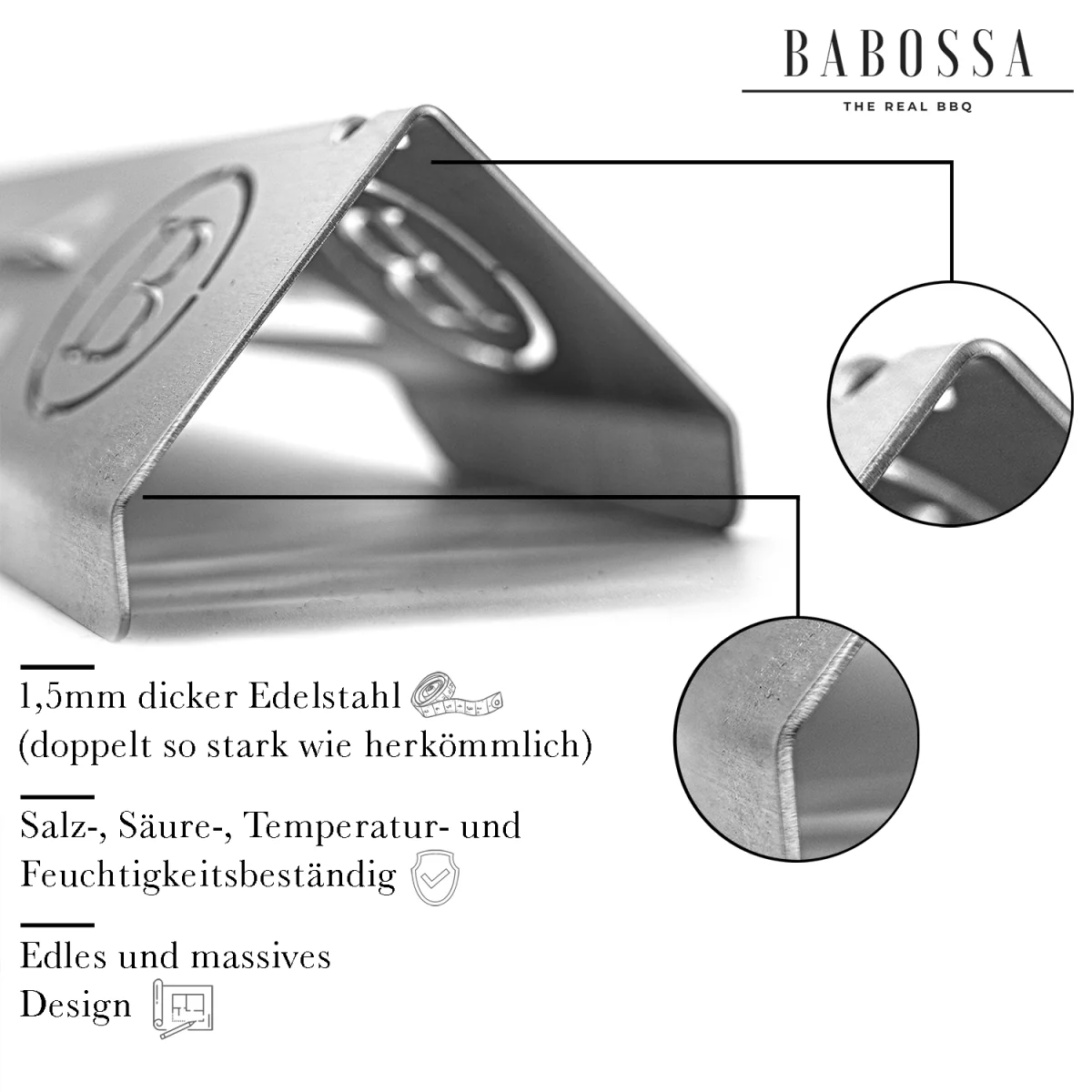 Flammschutzblech | Aromaschiene | V4A Edelstahl | Burnhard Fred - Image 6