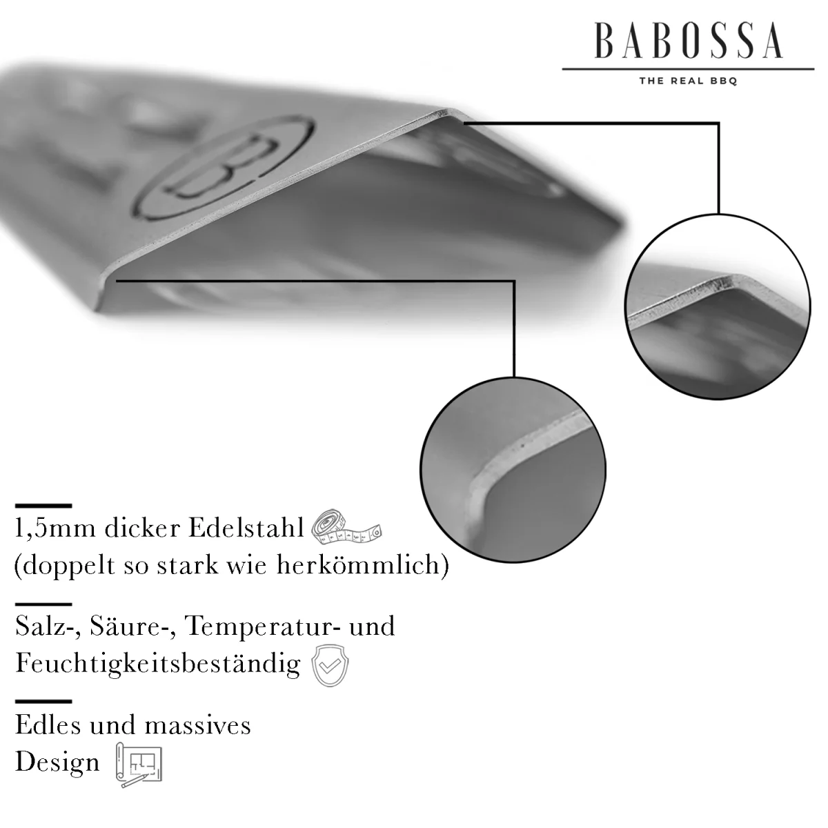 Flammschutzblech | Aromaschiene | V4A Edelstahl | Enders Monroe 4 bis 2025 - Image 3