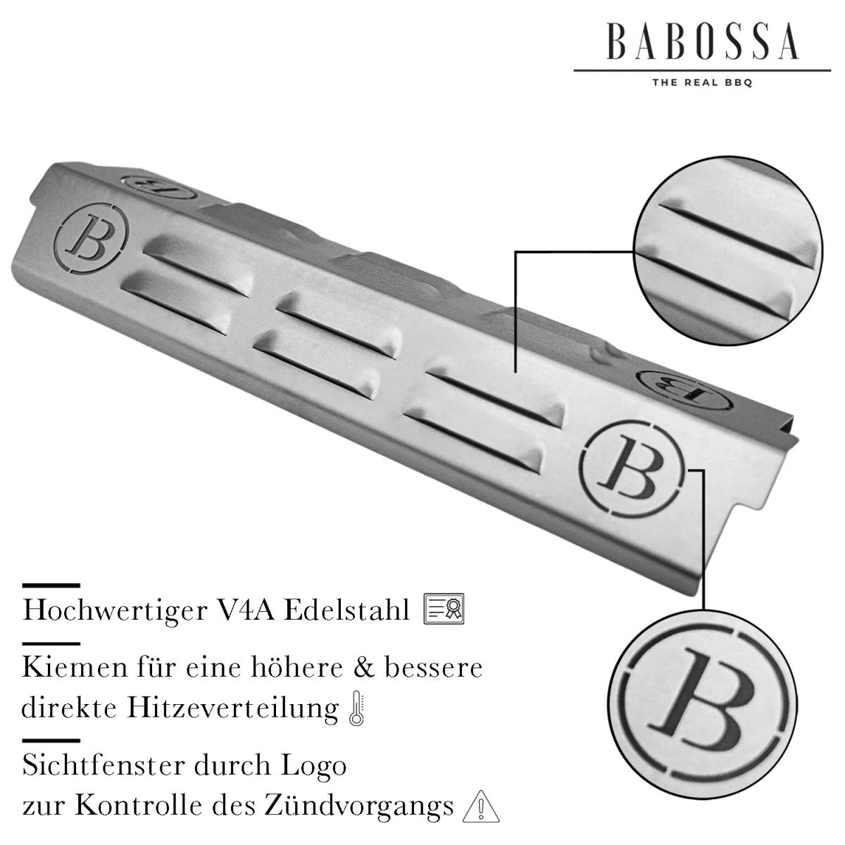 Flammschutzblech | V4A Edelstahl | Enders Boston Black Pro - Image 3
