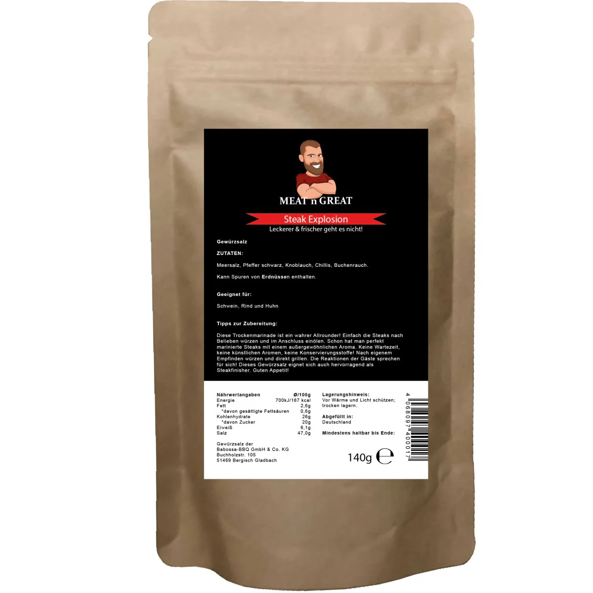 Steak Explosion | Nachfüllbeutel | 140 g